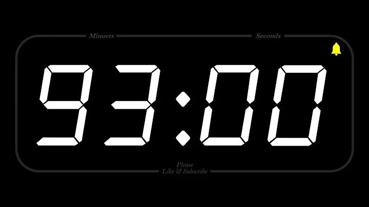 93 MINUTE - TIMER & ALARM - 1080p - COUNTDOWN