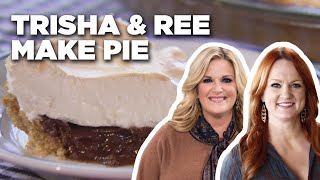 Trisha Yearwood and Ree Drummond Bake Chocolate Pie | Trisha's Southern Kitchen | Food Network
