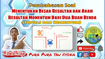 Menentukan Besar dan Arah Momentum Dua Buah Benda | Soal Fisika Momentum dan Impuls Kelas 10