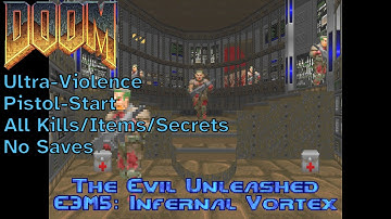 The Evil Unleashed (1994) - E3M5: Infernal Vortex (UV max, pistol-start)