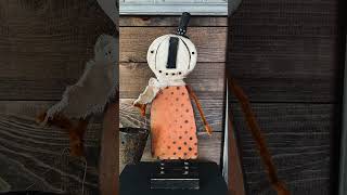 Primitive Wood Pumpkin #primitive #primitivedecor #primitivepumpkins #pumpkins