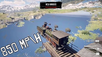 RDR2 - What would your 850 mph train ride look like all over the map