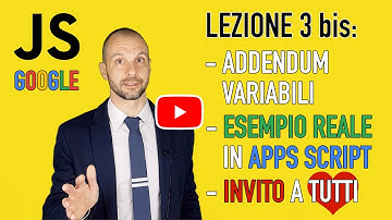 JavaScript Semplificato per Google - Lezione 3 bis: Esempio con Google Sheets