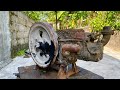 Fully restoration old S1100 diesel engine | Restore and repair old rusty Samdi D20 engine