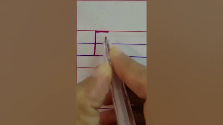 How to write in 4-line English notebook..write letter 'E' capital and small