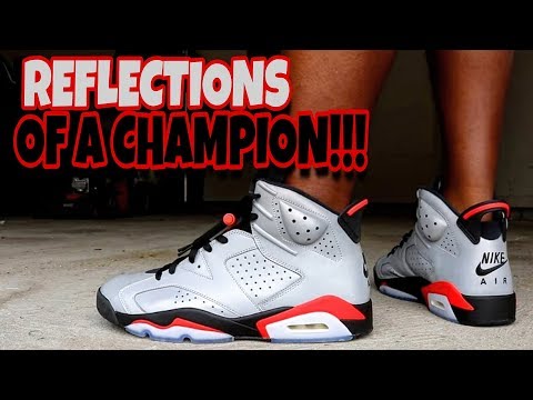 jordan 8 reflections of a champion on feet