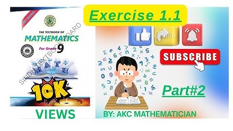 Real and Complex Numbers|Class 9th|Sindh Board New Book of Mathematics exercise:1.1 (Part-2) easy
