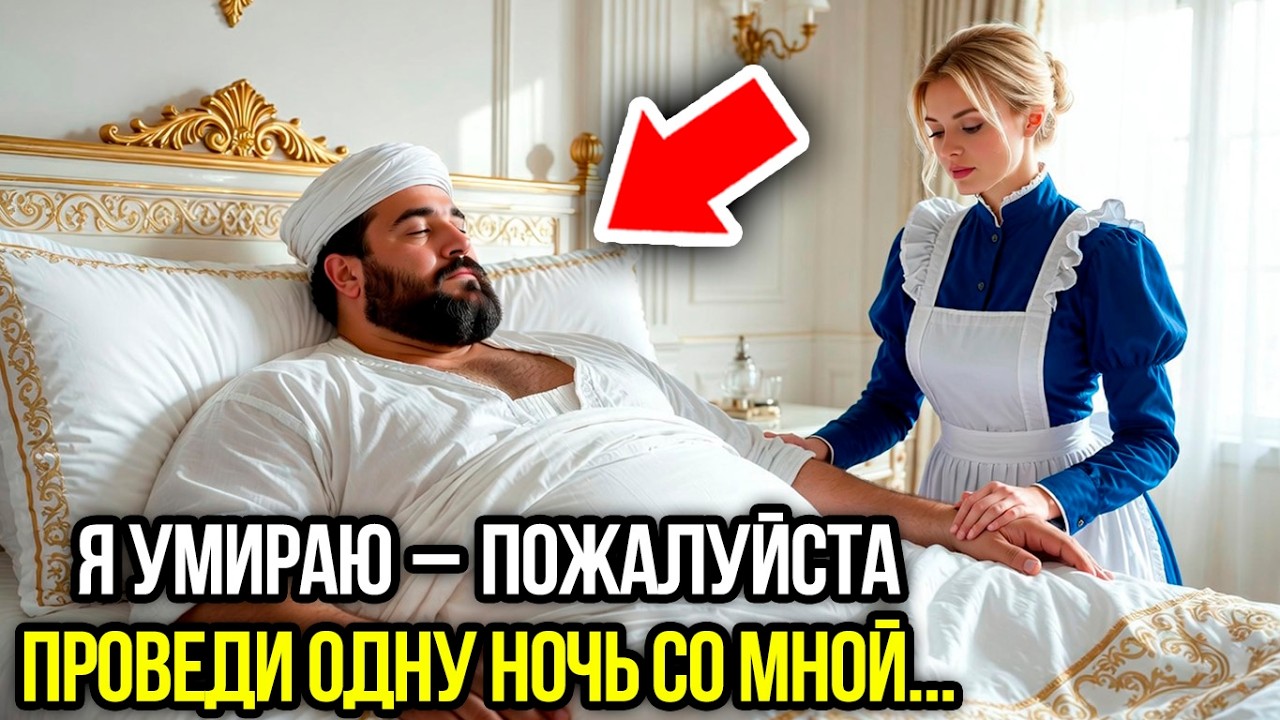 При смерти шейх миллиардер умоляет свою служанку старую деву провести с ним одну ночь