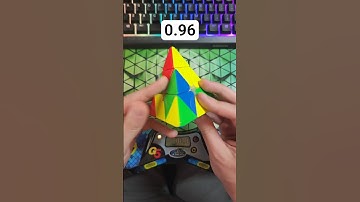 Pyraminx Solve of the Day 6/18 - 0.96 #rubikscube #pyraminx #cubing #speedcubing #puzzle #shorts