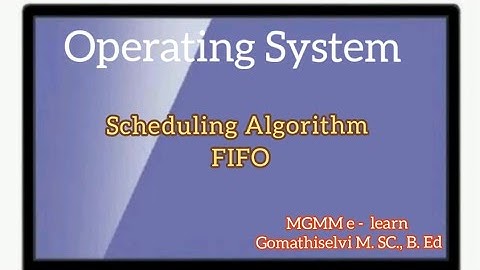 First come first served (FCFS) Scheduling Algorithm... tamil