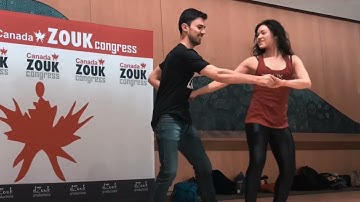 Igor and Christina after class demo Canada Zouk Congress 2019