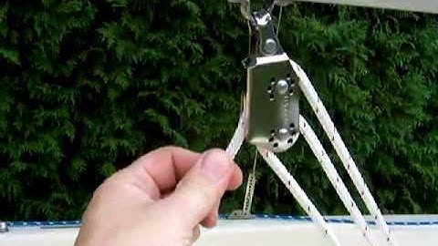 1975 AMF Alcort Puffer - Boom Vang Setup