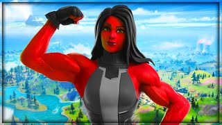 How To Get Red She Hulk In Fortnite (Fortnite Red She Hulk Gameplay)