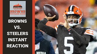 CLEVELAND BROWNS VS. PITTSBURGH STEELERS INSTANT REACTION