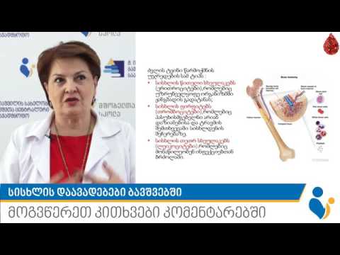 სისხლის დაავადებები ბავშვებში - მშობელთა სკოლა