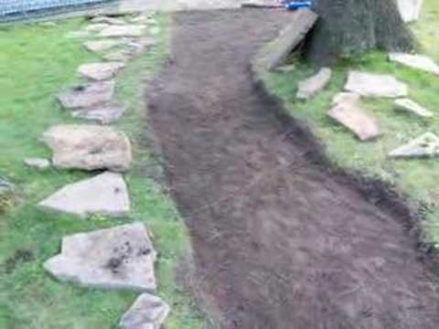 Make a stone walkway