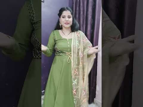 Anarkali suit cutting and stitching / scratch outfit/choli style Anarkali suit cutting and stitching