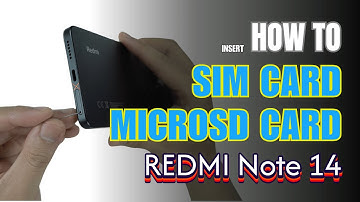 How to Install a SIM Card to Redmi Note 14 | Installation of the Nano SIM Cards & SD Card