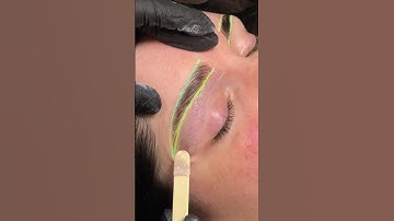Brow lamination and wax 💛 #browlaminationtutorial #browshaping #browlamination