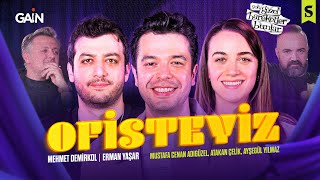 Çok Güzel Hareketler Bunlar, Tiyatro Sinema, Kuliste Maç M. Demirkol E. Yaşar Ile Ofisteyiz