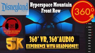 Hyperspace Mountain 360 VR Disneyland Front Row Space Mountain overlay