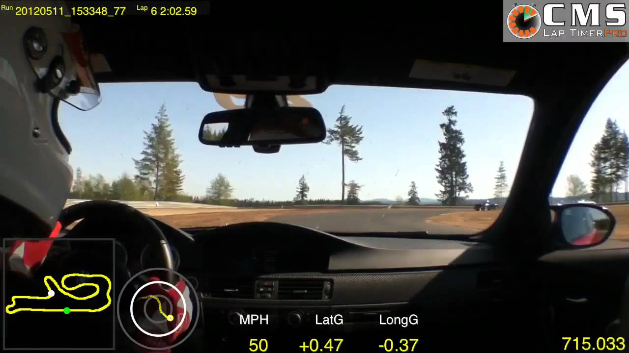 CMS Lap Timer Pro video + data overlay