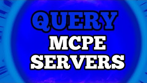 MINECRAFT McPe 0.14.X/0.15.10 PLUGIN QUERY MCPE SERVERS WORK IN ALL SERVERS!