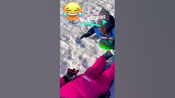 Sledding  Fails🙊🙉🙈#shorts#shortsvideo#shortsfeed#tobogganing#ohno