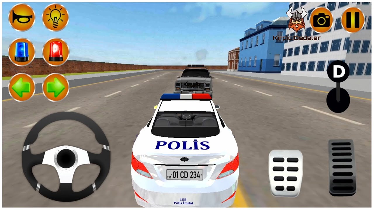 Gerek Polis Arabas Oyunlar zle 395  Real Police Car Driving   Araba Oyunlar Android Gameplay