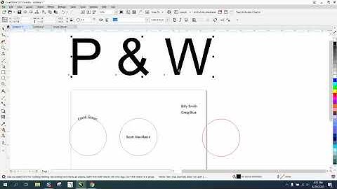 Corel Draw Tips & Tricks Text to Path P&W