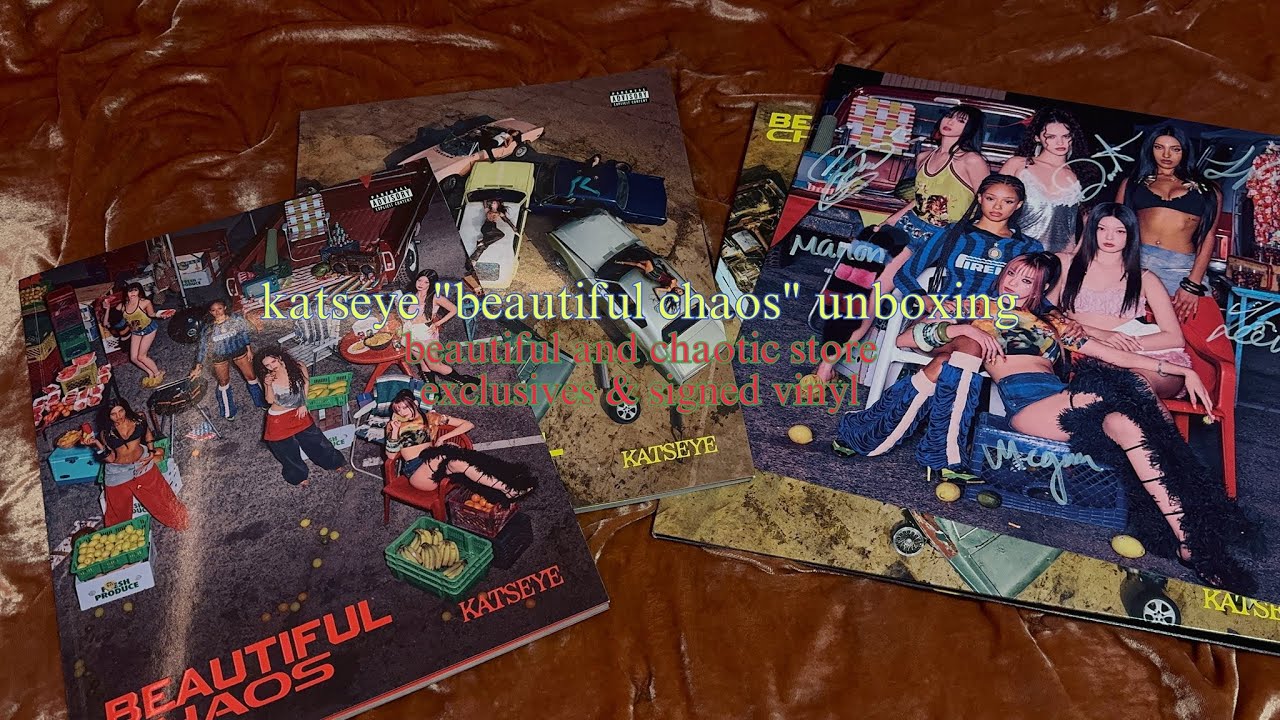 katseye “beautiful chaos” unboxing store exclusive beautiful and