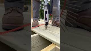 SPEED and EFFICIENCY HACK for your NEXT WOOD DECK! #shorts