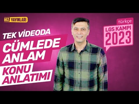 TEK VİDEODA HALLET! 8. Sınıf Türkçe Cümlede Anlam Full Konu Anlatımı: LGS 2023 Kampı Genel Tekrar