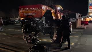 El Toro Loco tire change at Texas Roadhouse in Robinson PA on 2-8-2024