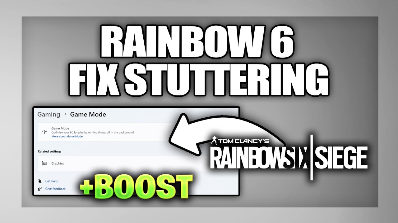 Rainbow 6 Siege Stuttering or Lag Fix - Full Guide