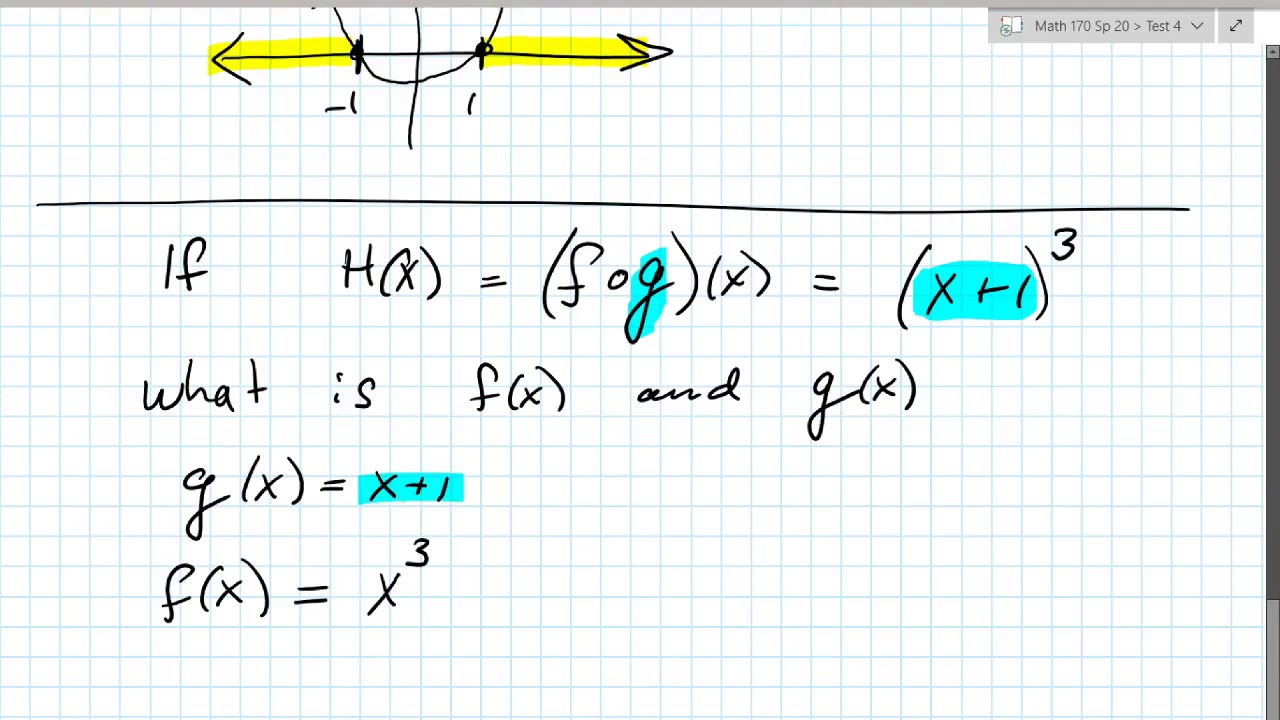 Composite Functions 5.1 pt3 YouTube