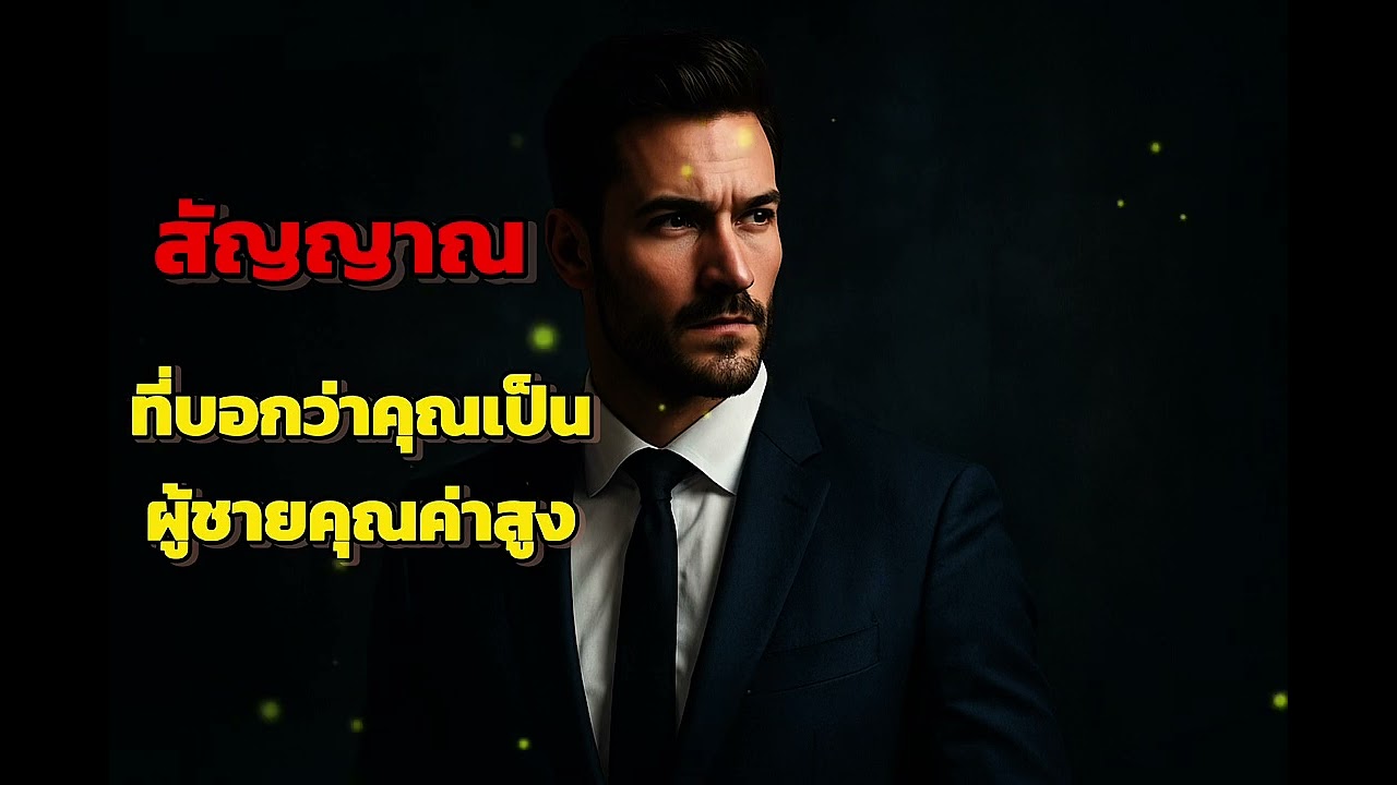 สัญญาณที่บอกว่าคุณเป็นผู้ชายคุณค่าสูง #เรียนรู้ #อาหารสมอง #เพิ่มคุณค่า 