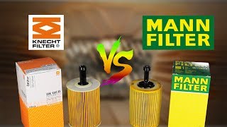 Mann vs Knecht  Oil Filter comparison