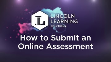How to Submit an Online Assessment