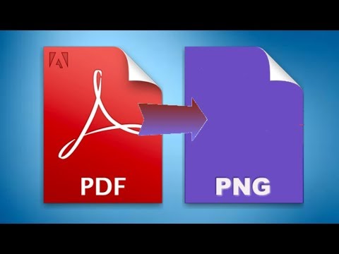 How To Convert A PDF File To A PNG Image File - YouTube
