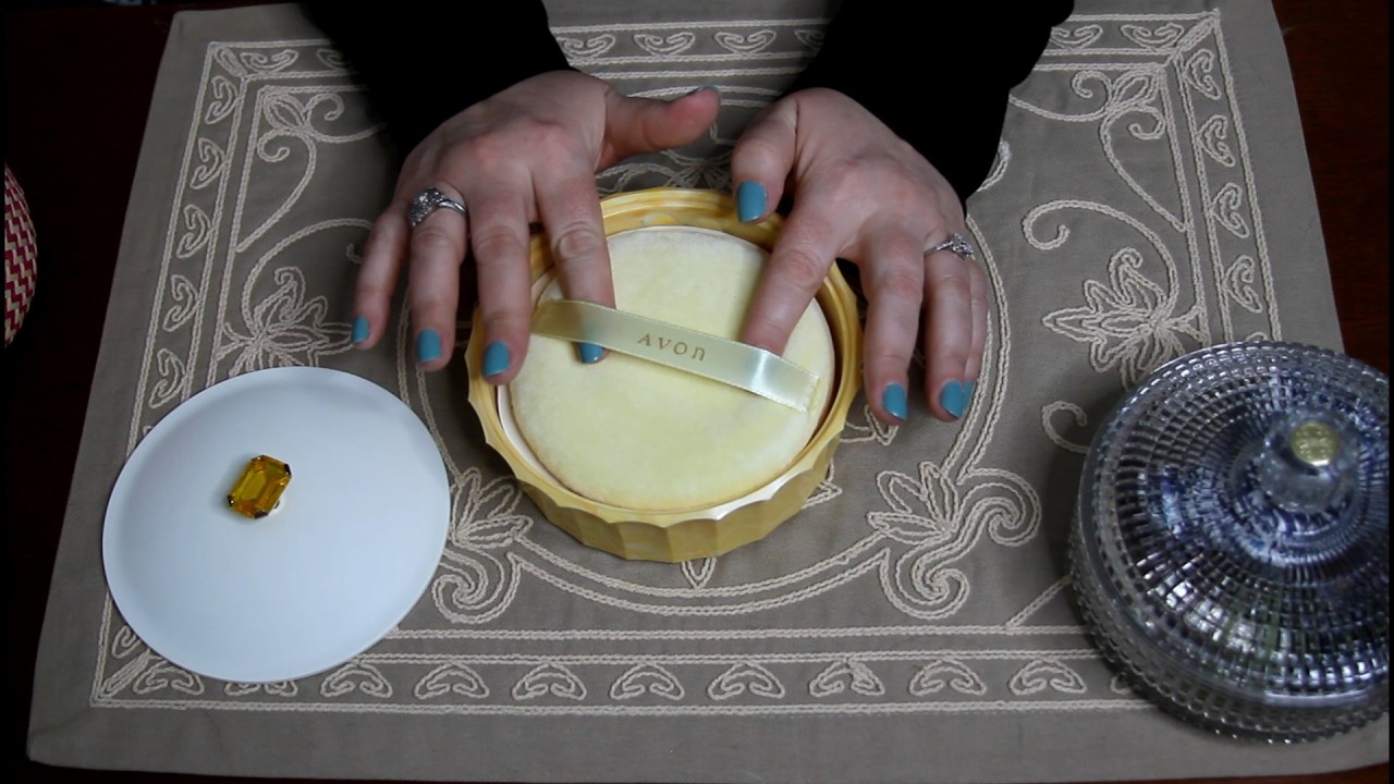 ASMR Vintage Avon Unboxing ~ Repurposing Beautiful Powder Containers