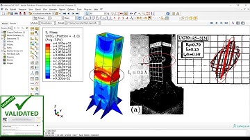 Cyclic test of concrete-filled steel box column Abaqus