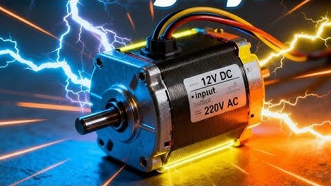 DIY Mini Generator: Convert 12V DC to 220V AC with a Synchronous Motor!"