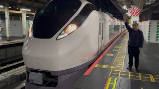 【出発式とMH有り!】E657系カツK13編成がミュージックホーンを鳴らして東京駅9番線を発車するシーン(2025.5.5.22:25)