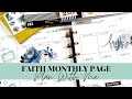 How I Am Using The MONTHLY SPREAD In My Faith Planner| War Binder| The Happy Planner| January 2022