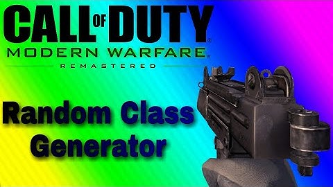 CoD4 Remastered FFA: (Random Class Generator)