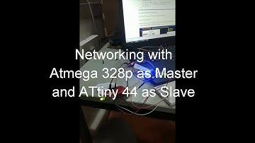 I2C communication with Atmega 328p board as Master and ATtiny44 board as Slave