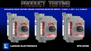 Explosion Proof Factory Sealed 2-Position Selector Switch - Class I, II, Div 1 & 2, Class III