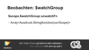 Anwendungsentwicklung mit AngularJS Tutorial: Eigenschaften beobachten |video2brain.com