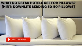 What do 5 star hotels use for pillows? [Hint: DOWNLITE Bedding 50-50 pillows] screenshot 5